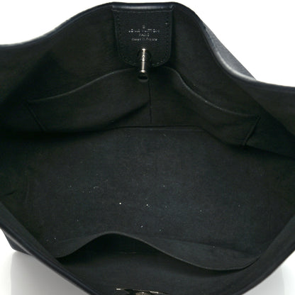 Louis Vuitton Calfskin Lockme Hobo Black 5 of 10