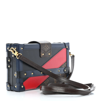 Louis Vuitton Monogram Malletage Print Petite Malle Marine Rouge 2 of 4