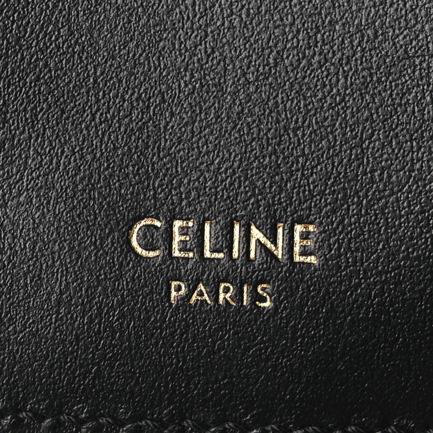Celine Satinated Calfskin 16 Card Holder With Flap Black 7 of 12