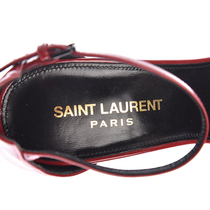 Saint Laurent Patent Opyum Sandals 37 Red 8 of 13