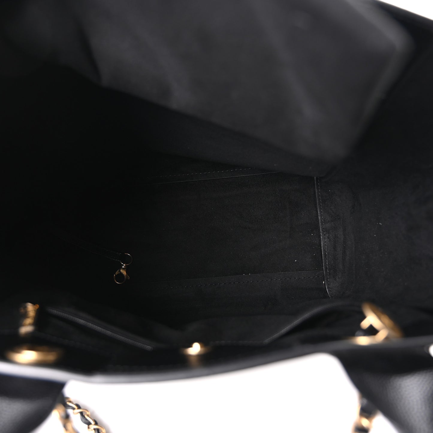 Caviar Small Studded Deauville Tote Black