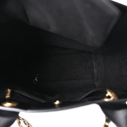 Chanel Caviar Small Studded Deauville Tote Black 5 of 10