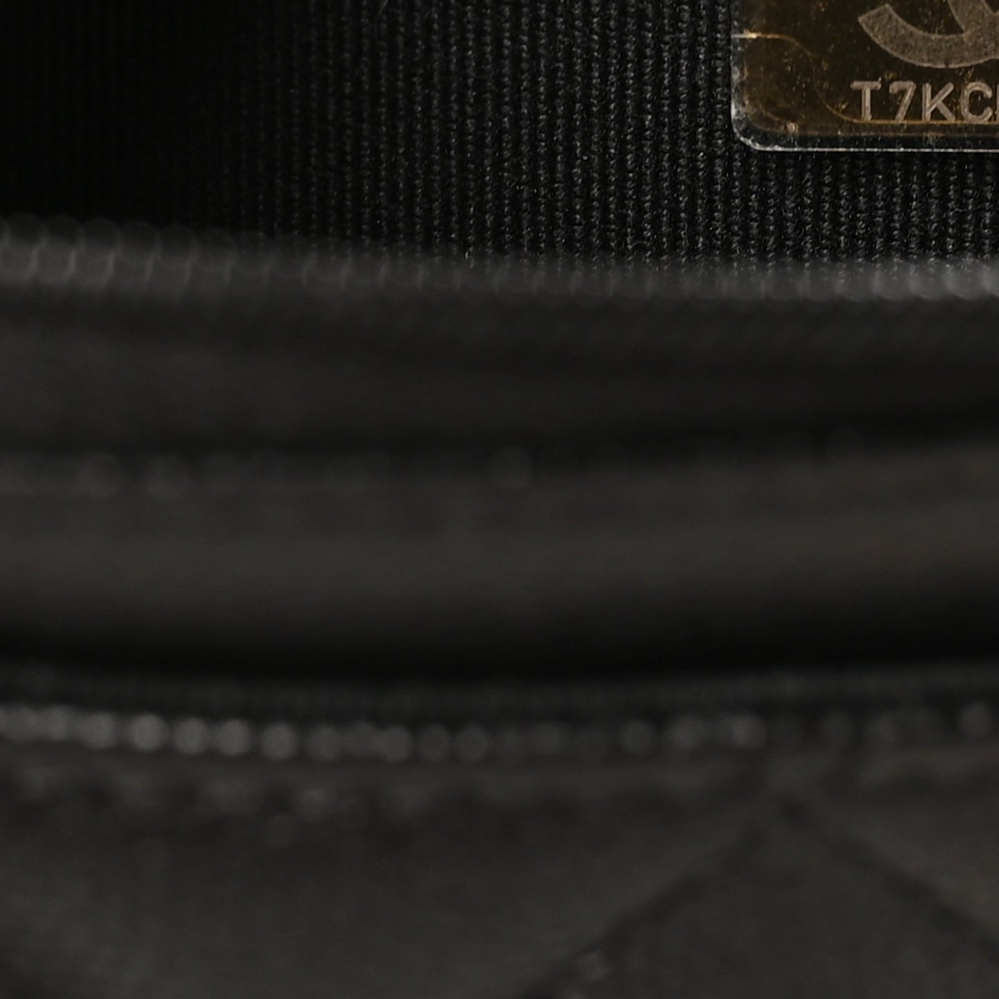 Caviar Quilted Camellia Wallet On Chain WOC Black