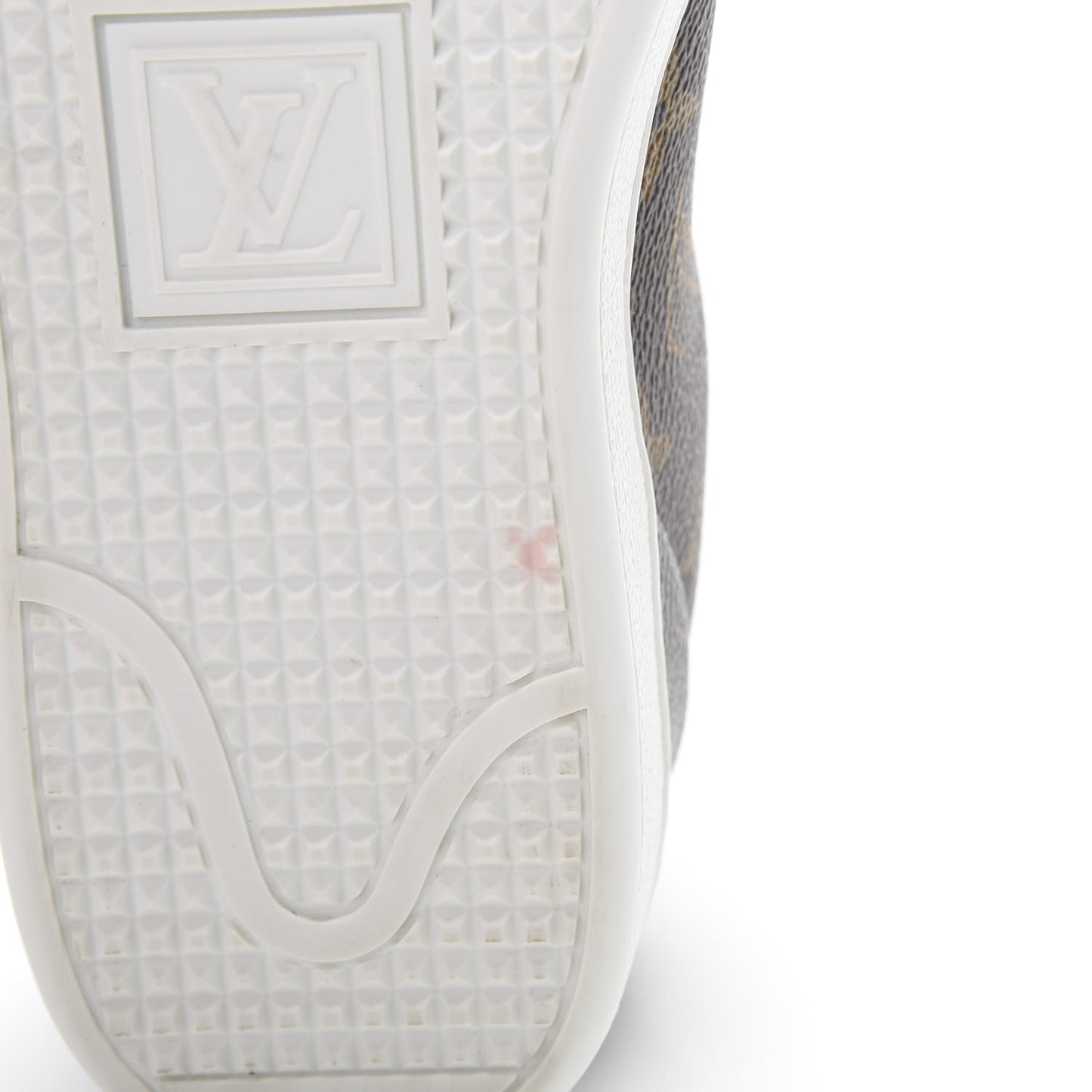 Calfskin Monogram LV Black Heart Sneakers 36 Cacao