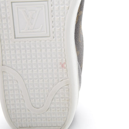 Louis Vuitton Calfskin Monogram LV Black Heart Sneakers 36 Cacao 9 of 10