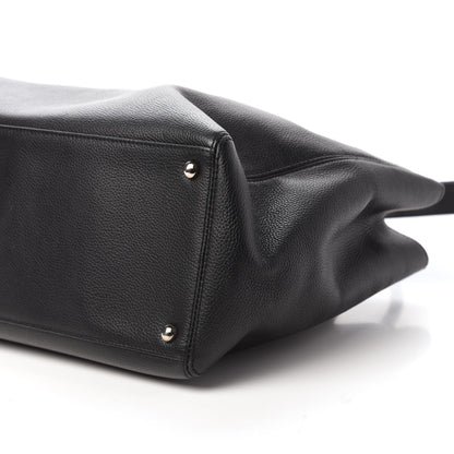 Chanel Calfskin Cerf Executive Shopper Tote Black 7 of 12