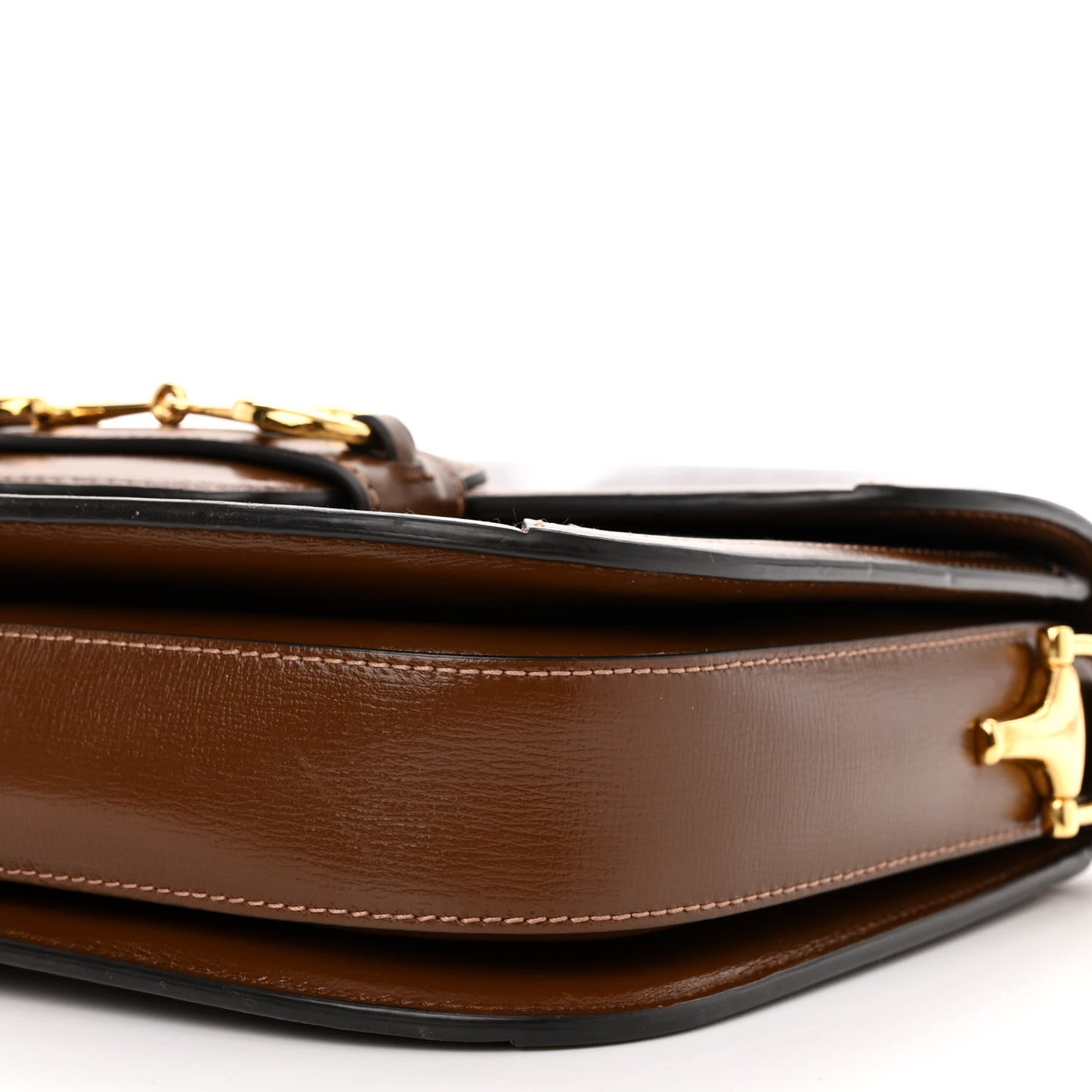 GG Supreme Monogram Horsebit 1955 Shoulder Bag Beige Brown Sugar