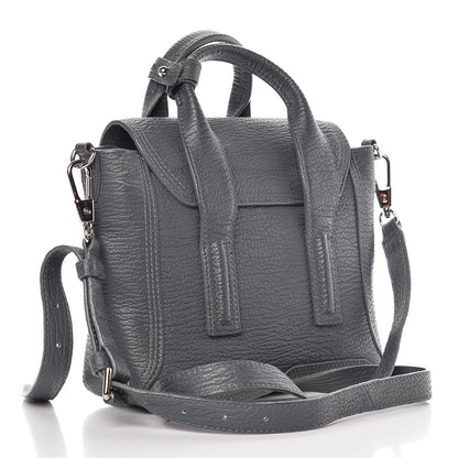 3.1 Phillip Lim 3.1 Textured Calfskin Mini Pashli Satchel Storm 3 of 17