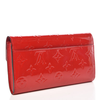 Louis Vuitton Vernis Sarah Wallet NM Cherry 6 of 14