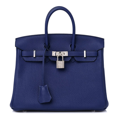 Hermes Togo Birkin 25 Bleu Encre 1 of 10