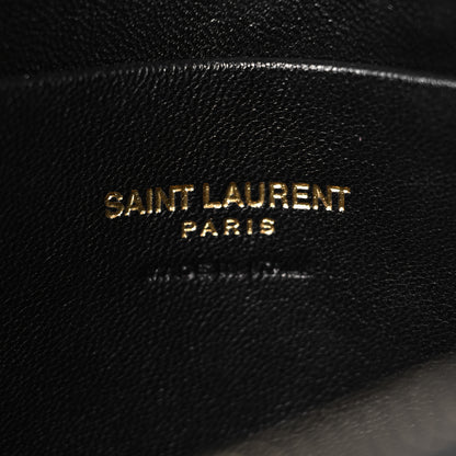 Saint Laurent Grain De Poudre Matelasse Monogram Mini Lou Camera Bag Black 6 of 11
