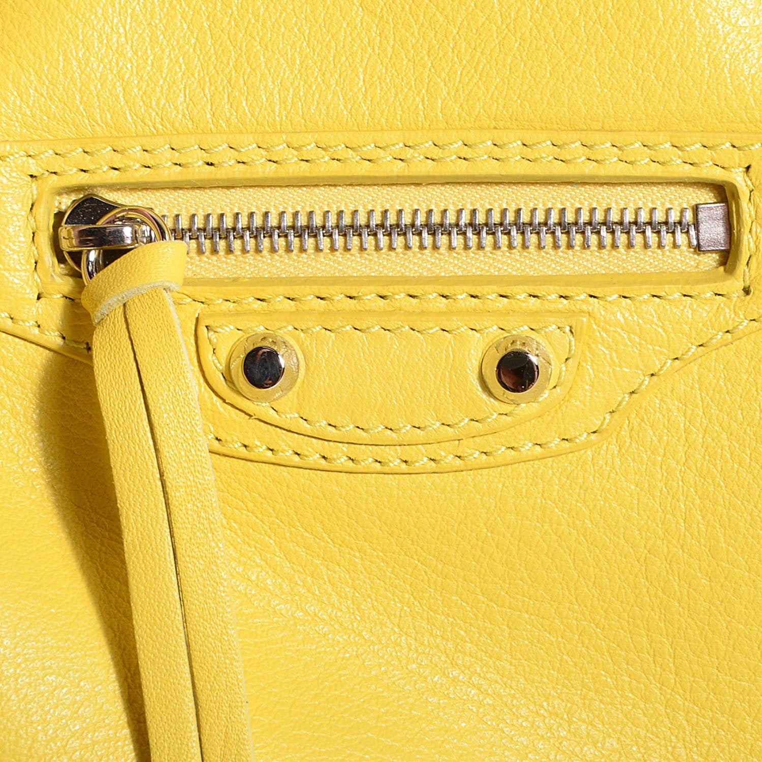 Balenciaga Calfskin Papier Mini A4 Tote Jaune Soleil 10 of 13