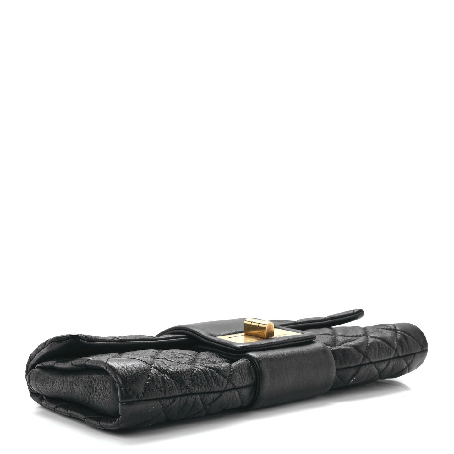 Sheepskin Mademoiselle Clutch Black