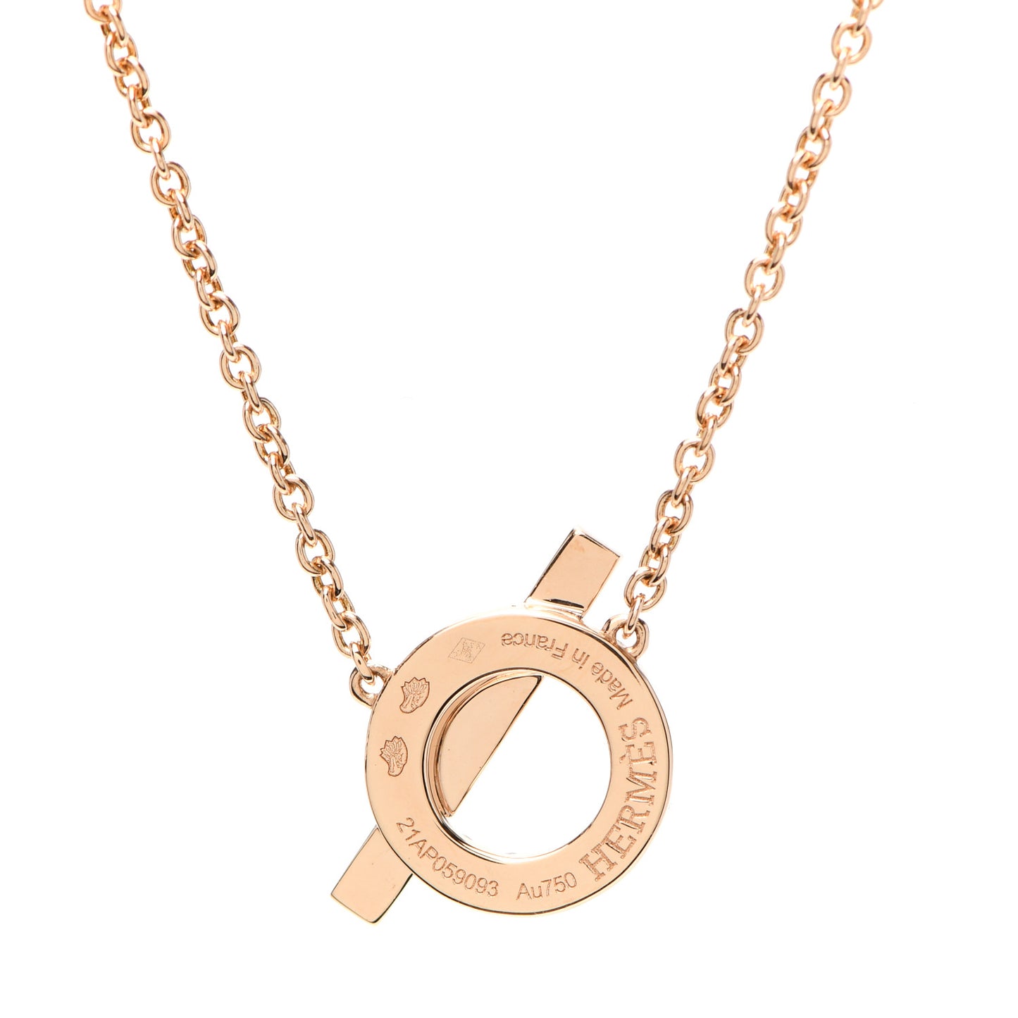 18K Rose Gold Diamond Finesse Pendant Necklace