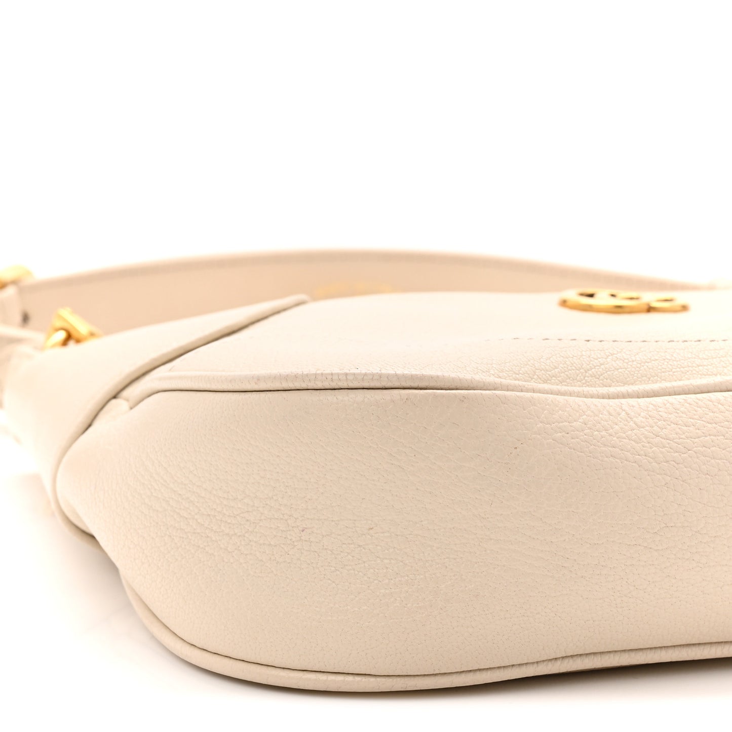 Goatskin Small Aphrodite Shoulder Bag Mystic White