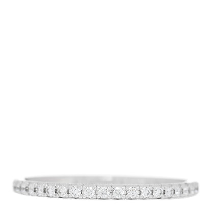 Tiffany 18K White Gold Diamond Metro Band Ring 50 5.5 3 of 4