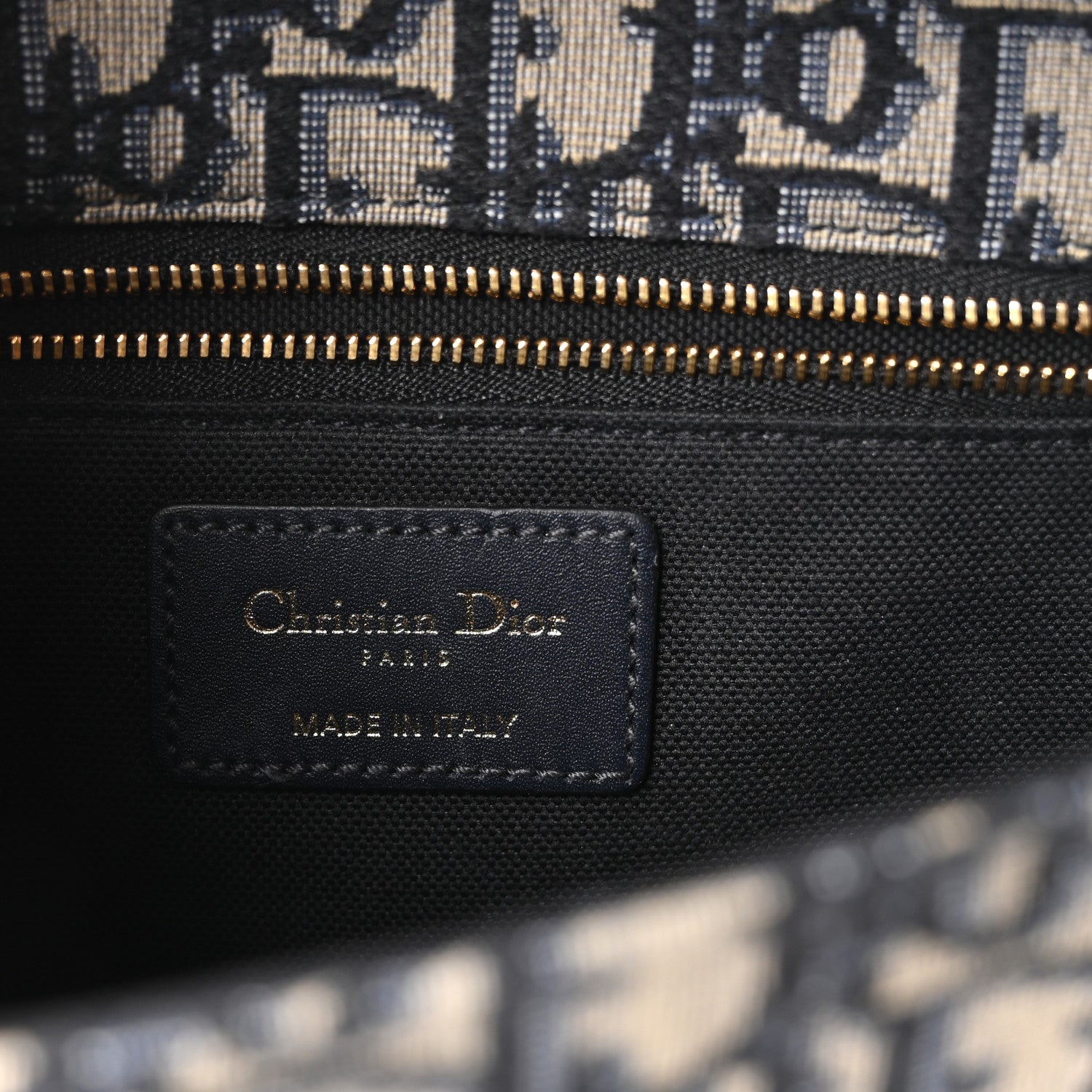 Christian Dior Oblique 30 Montaigne Flap Bag Blue 6 of 10