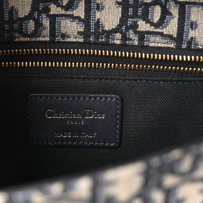 Christian Dior Oblique 30 Montaigne Flap Bag Blue 6 of 10