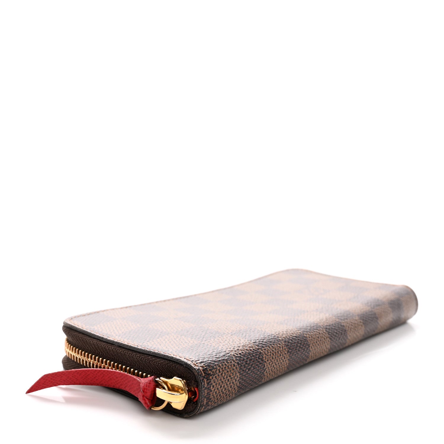 Louis Vuitton Damier Ebene Clemence Wallet Cherry 4 of 15