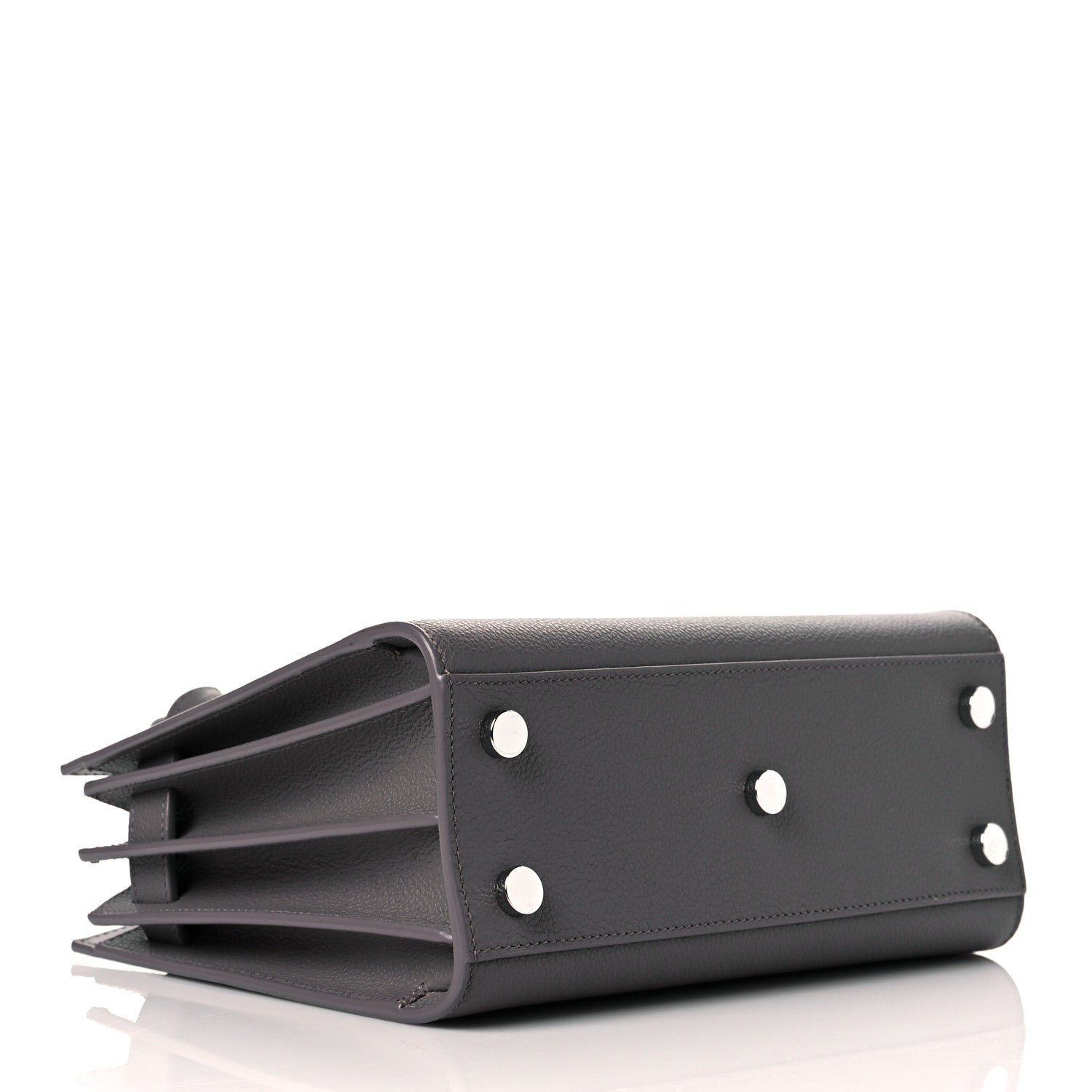 Saint Laurent Grained Calfskin Nano Sac De Jour Fog 4 of 10