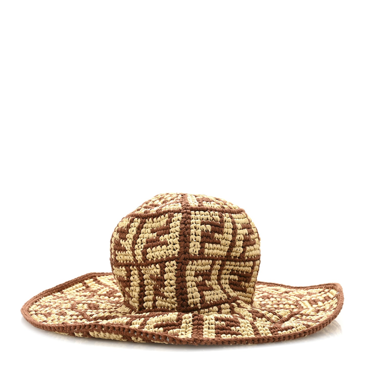 Cotton Viscose FF Woven Bucket Hat M Brown