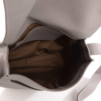 Chloe Calfskin Medium Marcie Round Crossbody Bag Cashmere Grey 7 of 7