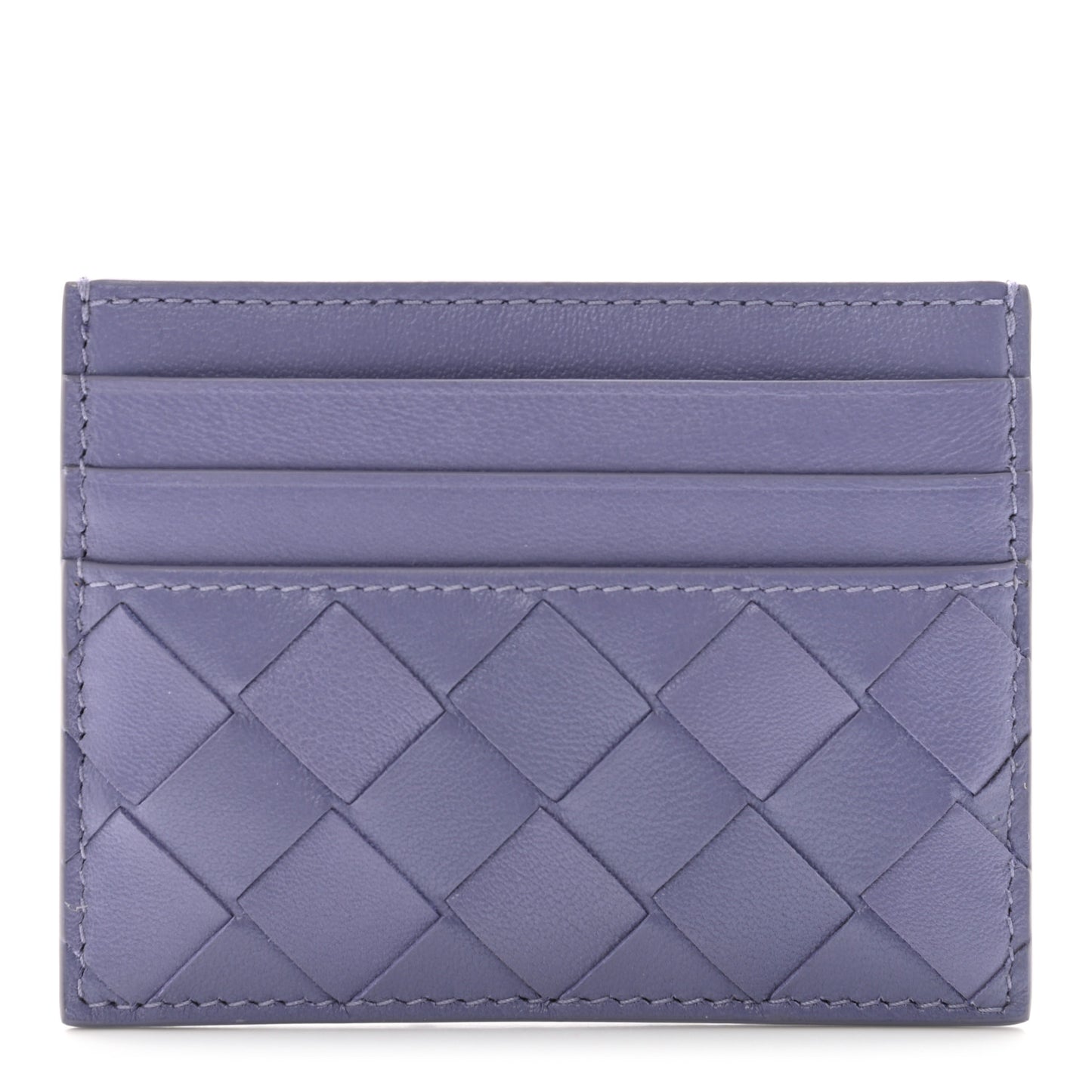 Nappa Intrecciato Card Holder Purple