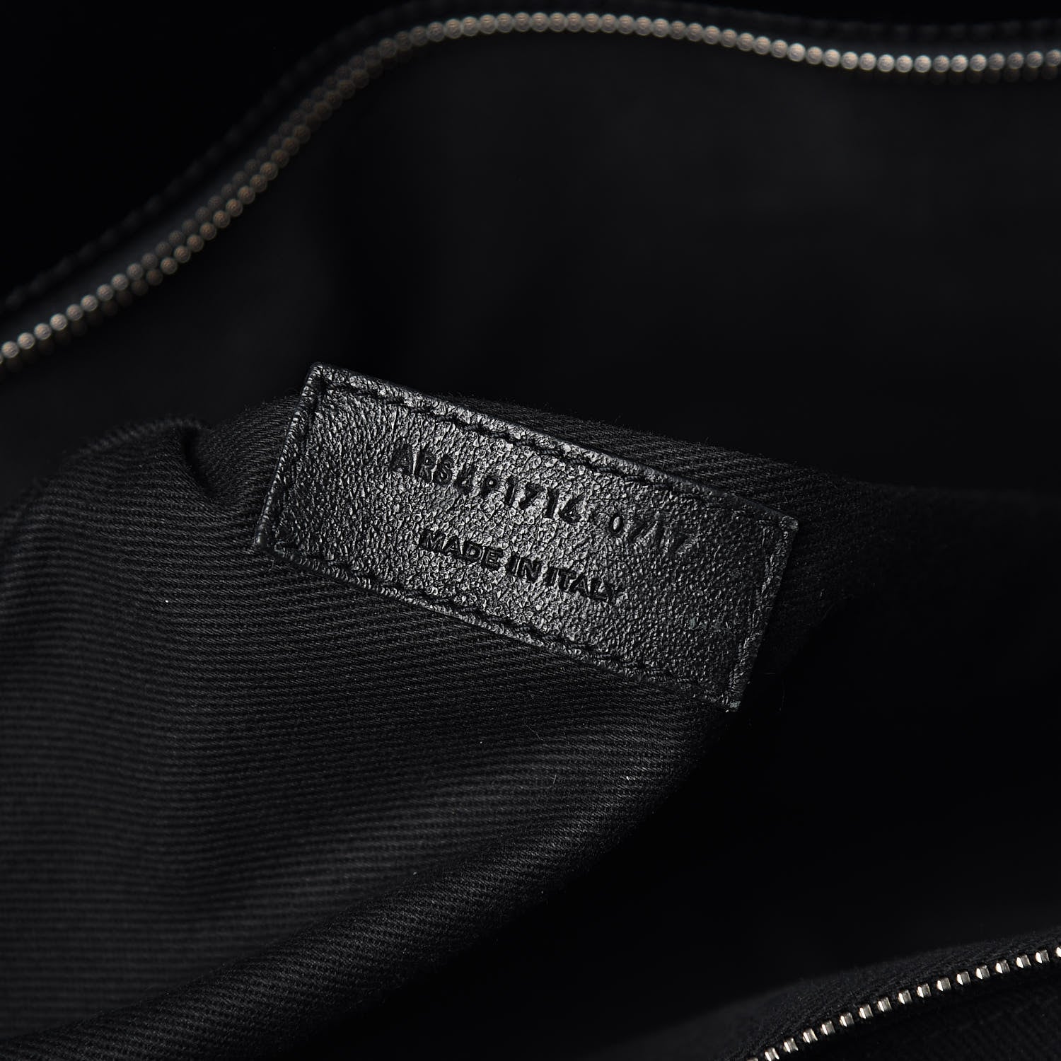 Saint Laurent Cracked Shiny Calfskin Souple 36H Sac De Jour Duffle Black 7 of 10