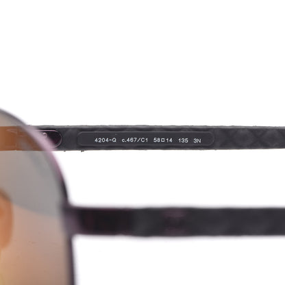 Chanel Mirrored Aviator Sunglasses 4204-Q Purple 6 of 8