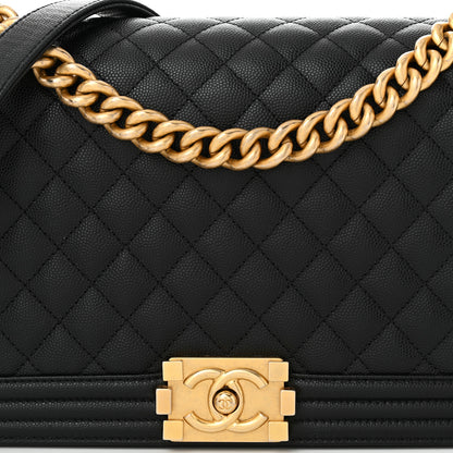 Chanel Caviar Quilted New Medium Boy Flap Black 8 of 10