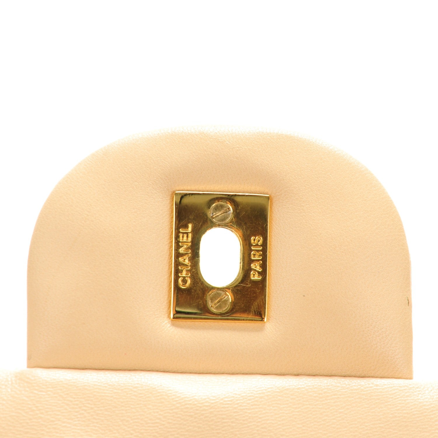 Chanel Lambskin Quilted Jumbo Single Flap Beige Clair 6 of 10