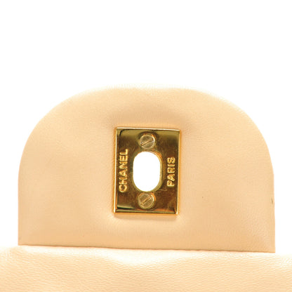 Chanel Lambskin Quilted Jumbo Single Flap Beige Clair 6 of 10