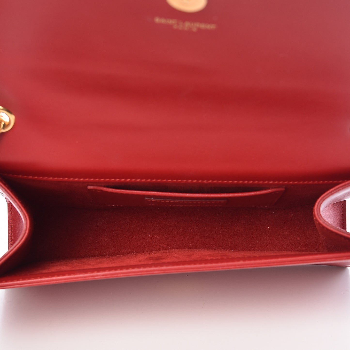 Smooth Calfskin Medium Classic Monogram Kate Tassel Satchel New Red