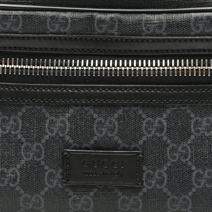 Gucci Soft GG Supreme Monogram Web Belt Bag Black Grey 8 of 10