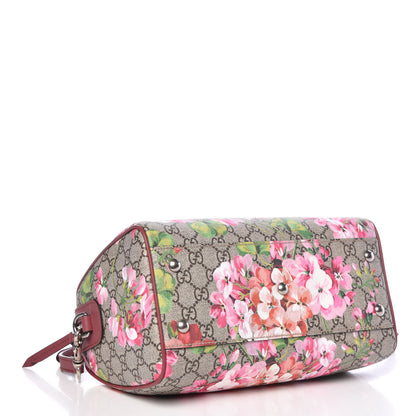 Gucci GG Supreme Monogram Blooms Small Boston Beige Multicolor Dry Rose 5 of 11