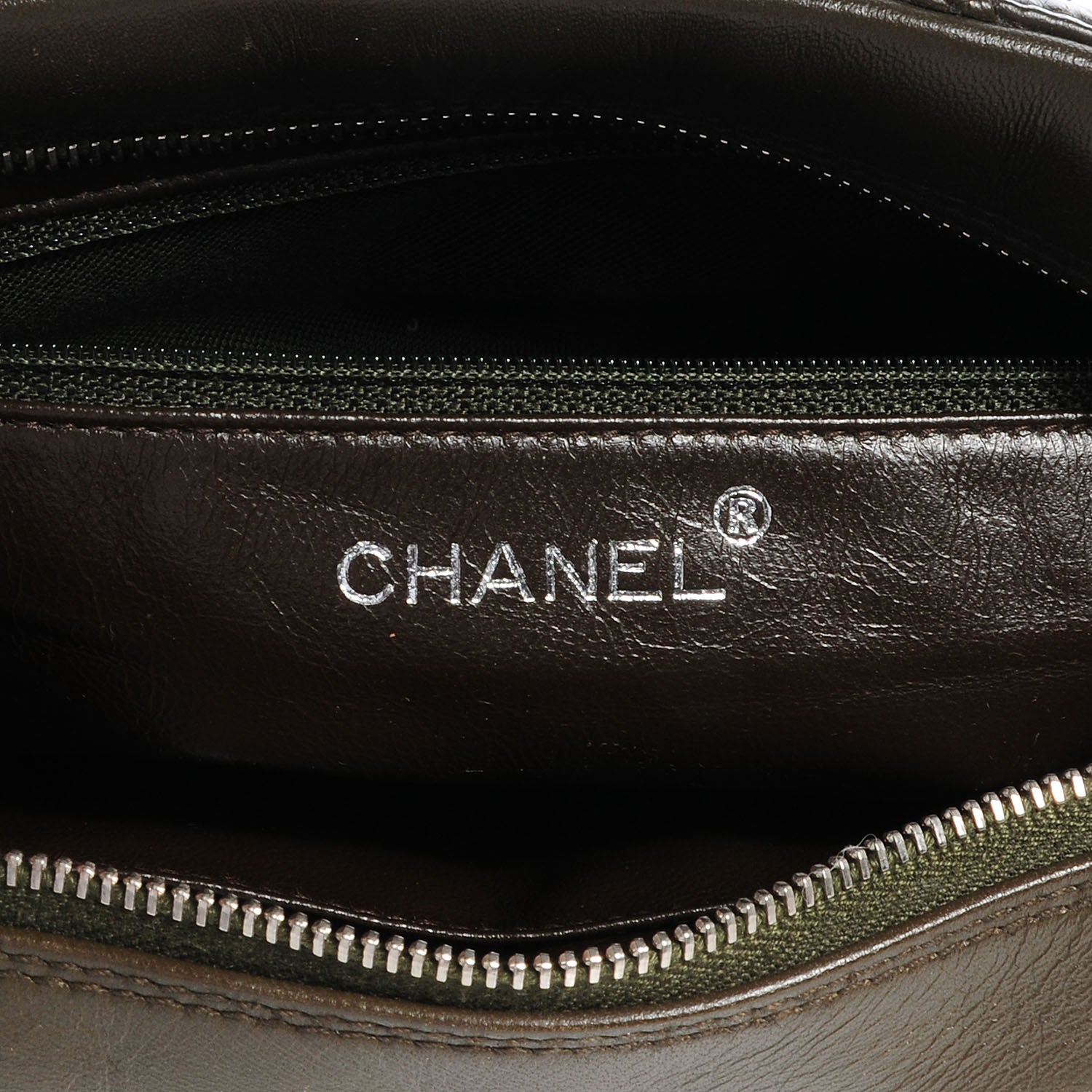 Chanel Lambskin Diamond Stitch Shoulder Bag Olive 7 of 8