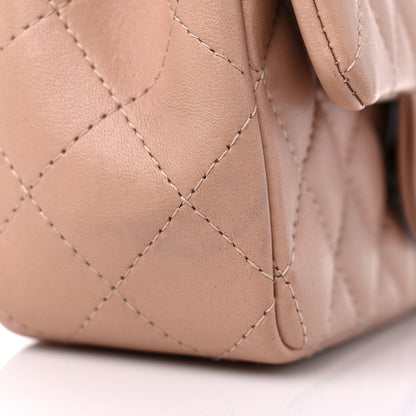 Chanel Lambskin Quilted Mini Rectangular Flap Beige 10 of 10
