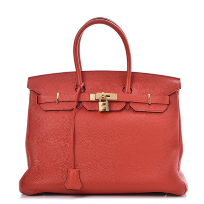 Hermes Togo Birkin 35 Rouge Casaque 1 of 29
