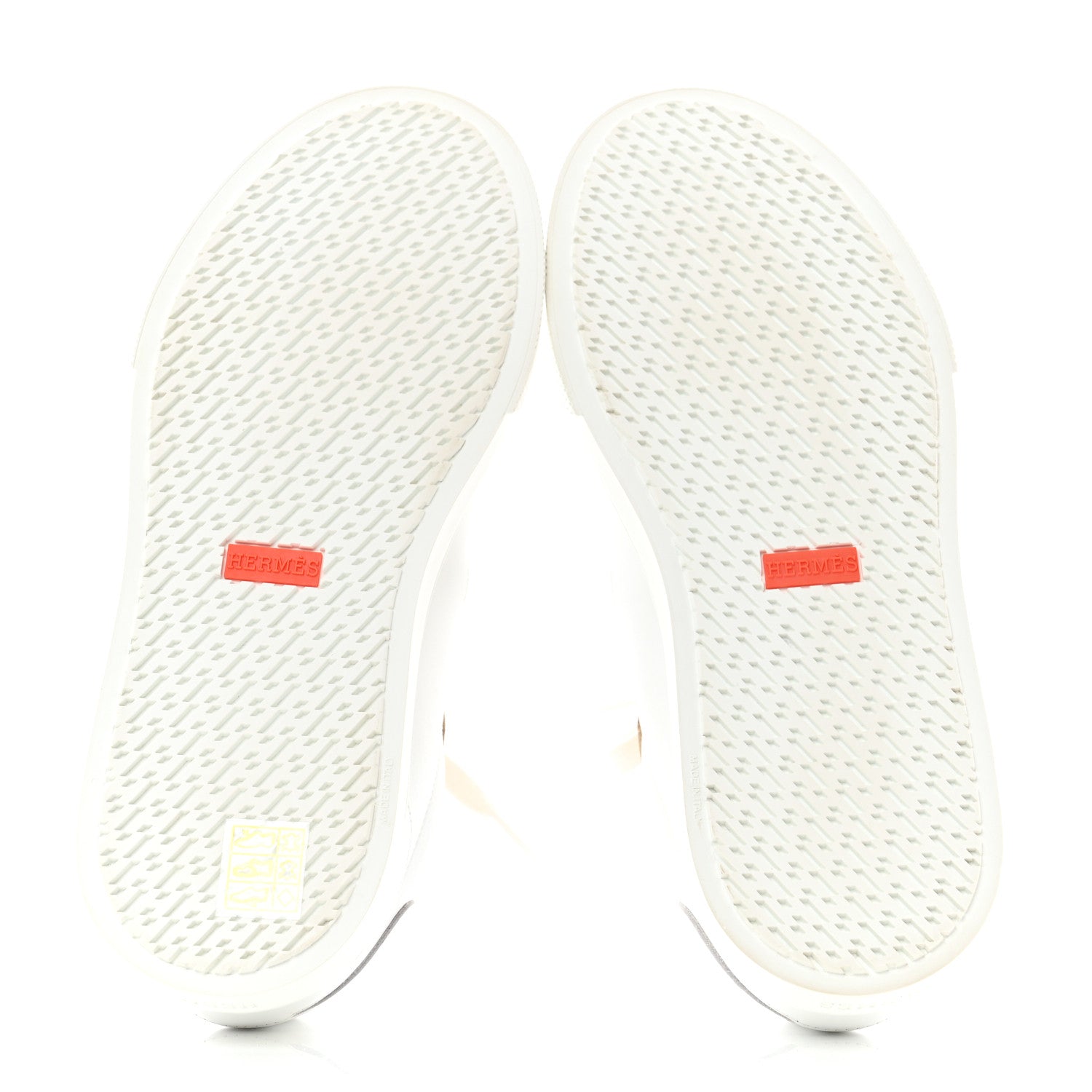 Hermes Calfskin Day Sneakers 37.5 Multicolor White 5 of 8