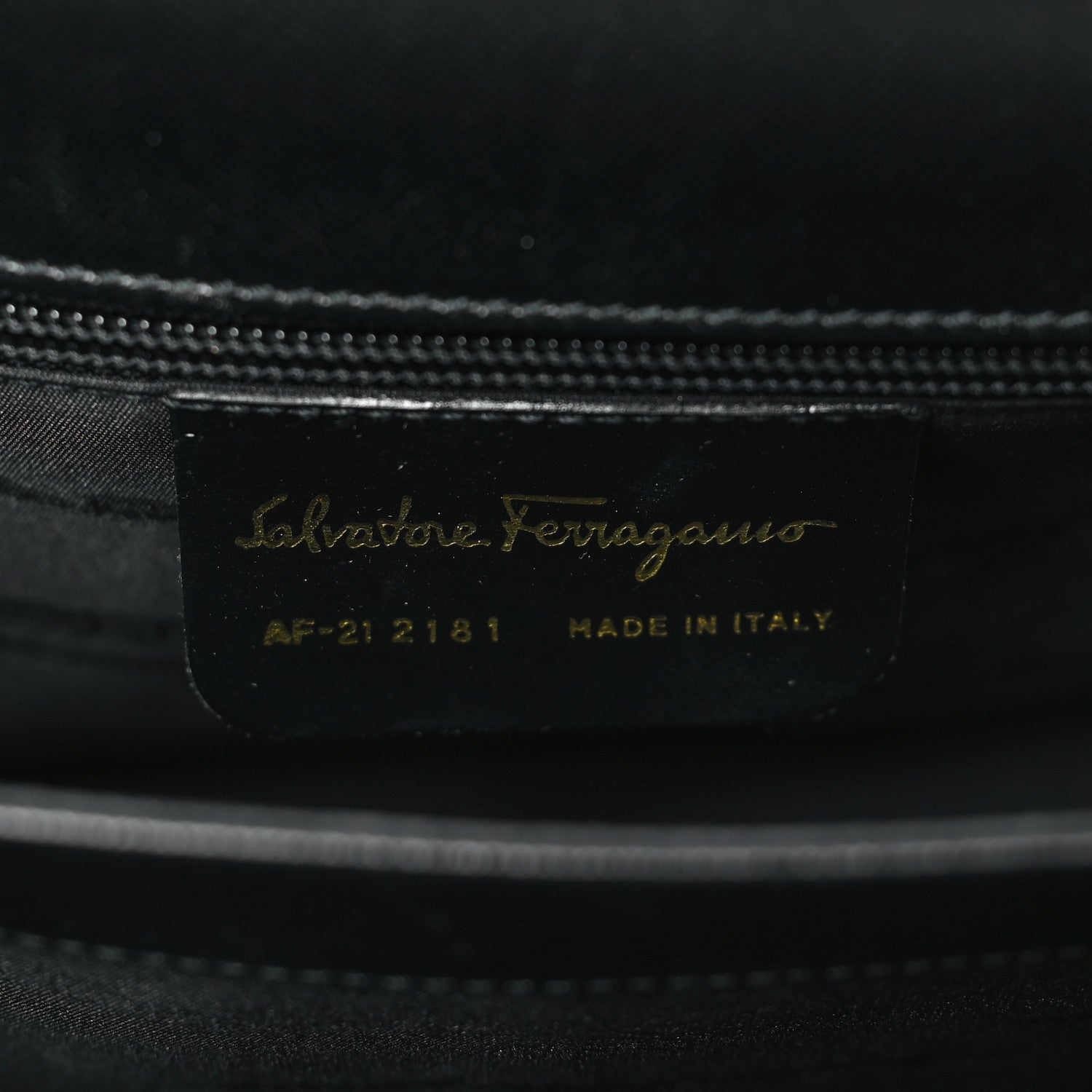 Salvatore Ferragamo Hammered Calfskin Iconic Large Top Handle Bag Black 6 of 10