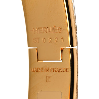 Hermes Enamel Narrow Clic Clac H Bracelet PM White 4 of 5