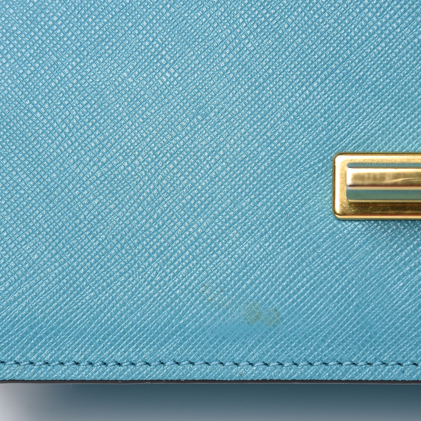 Saffiano Lock Crossbody Turchese