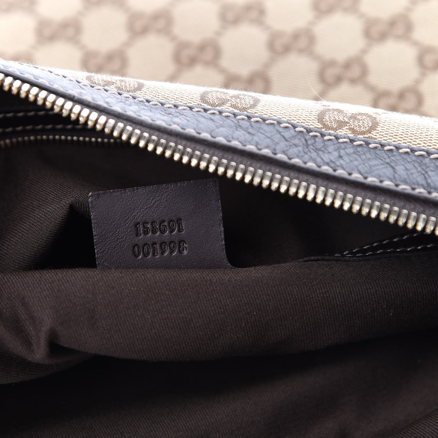 Monogram Web Studded Pelham Shoulder Bag Dark Brown