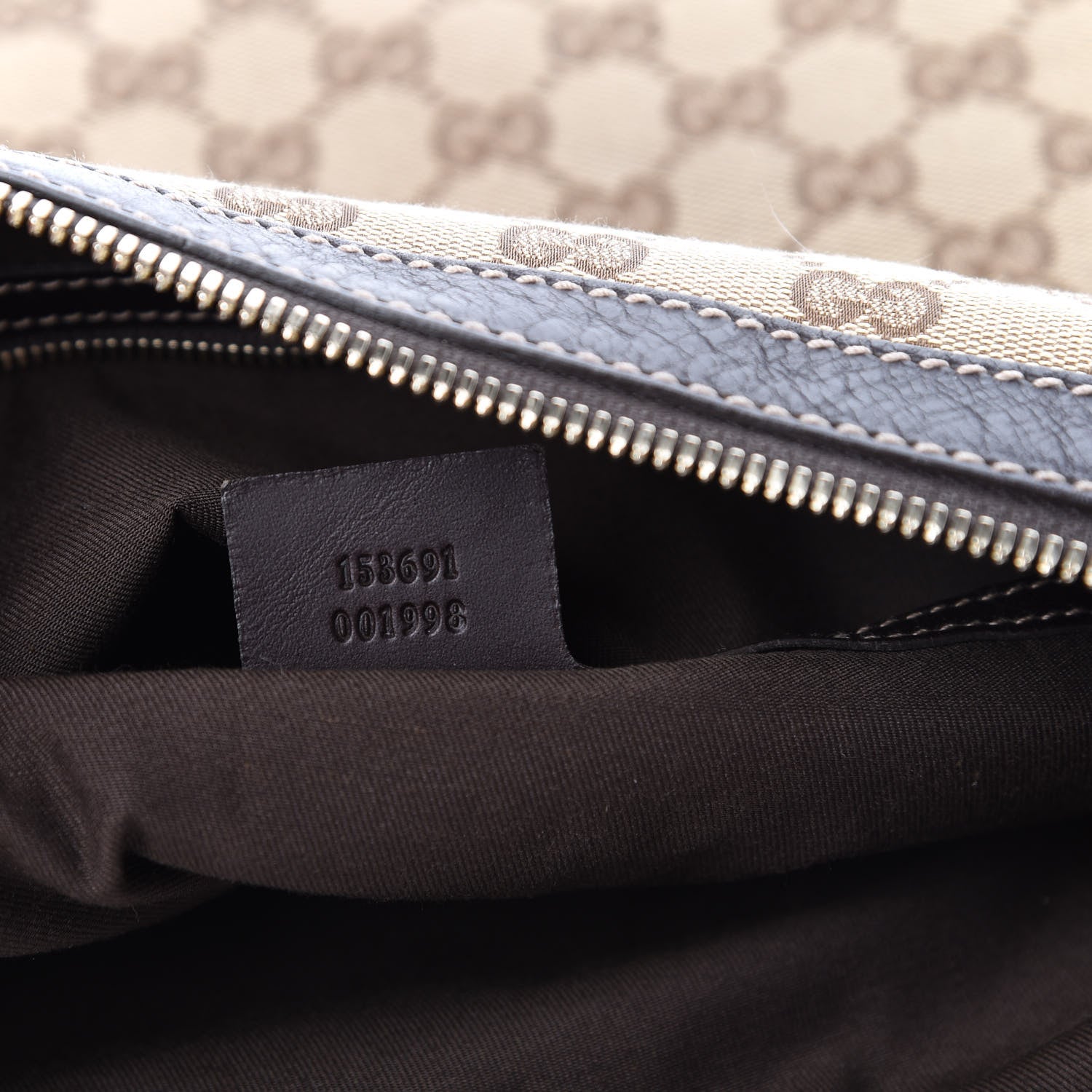 Gucci Monogram Web Studded Pelham Shoulder Bag Dark Brown 7 of 10