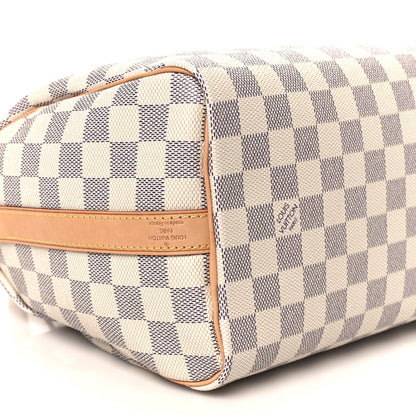 Louis Vuitton Damier Azur Speedy Bandouliere 25 10 of 11