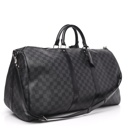 Louis Vuitton Damier Graphite Keepall Bandouliere 55 2 of 15
