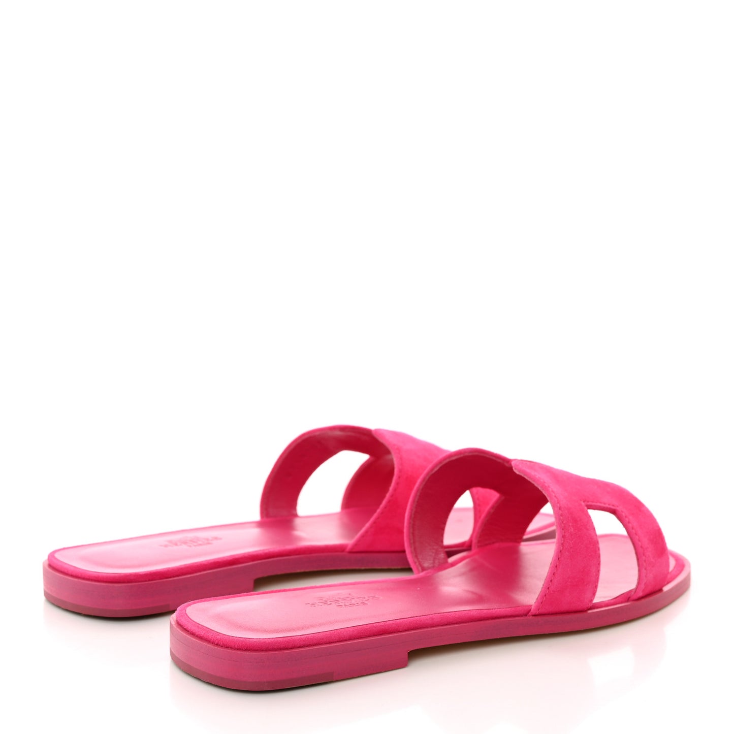 Suede Goatskin Oran Sandals 37 Rose Fuchsia