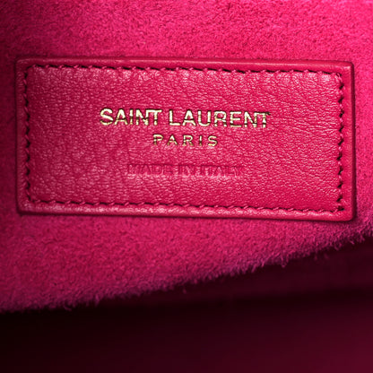 Saint Laurent Calfskin Small Sac De Jour Lipstick Fuchsia 6 of 13