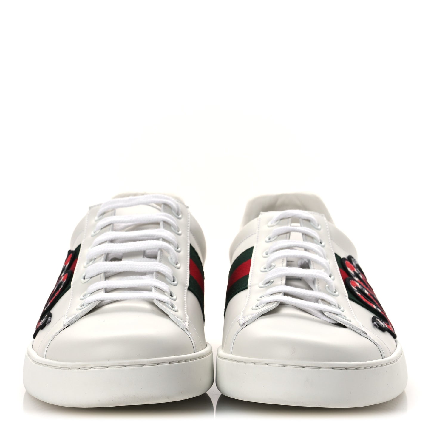 Calfskin Ayers Kingsnake Embroidered Mens Ace Sneakers 11.5 Green Red