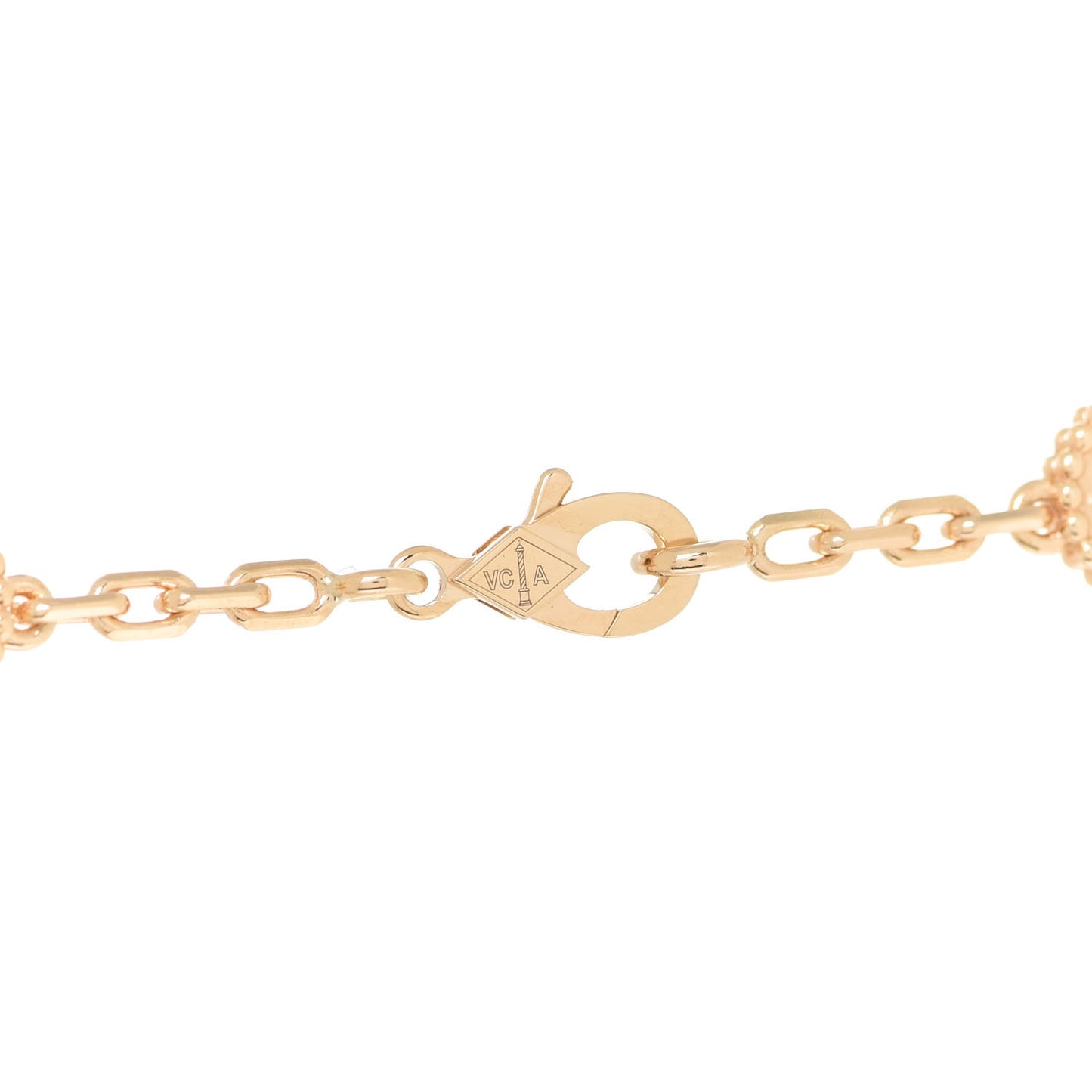18K Yellow Gold 20 Motifs Vintage Alhambra Necklace
